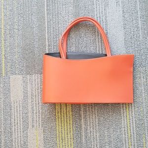 Orange Leather Purse